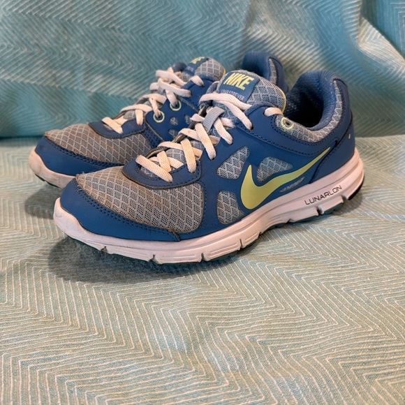 Nike Lunar coast lime ice blue kids youth size 4.5 sneakers tennis shoes running - Picture 5 of 14